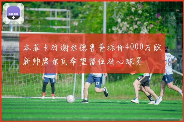 本菲卡对谢尔德鲁普标价4000万欧新帅席尔瓦希望留住核心球员